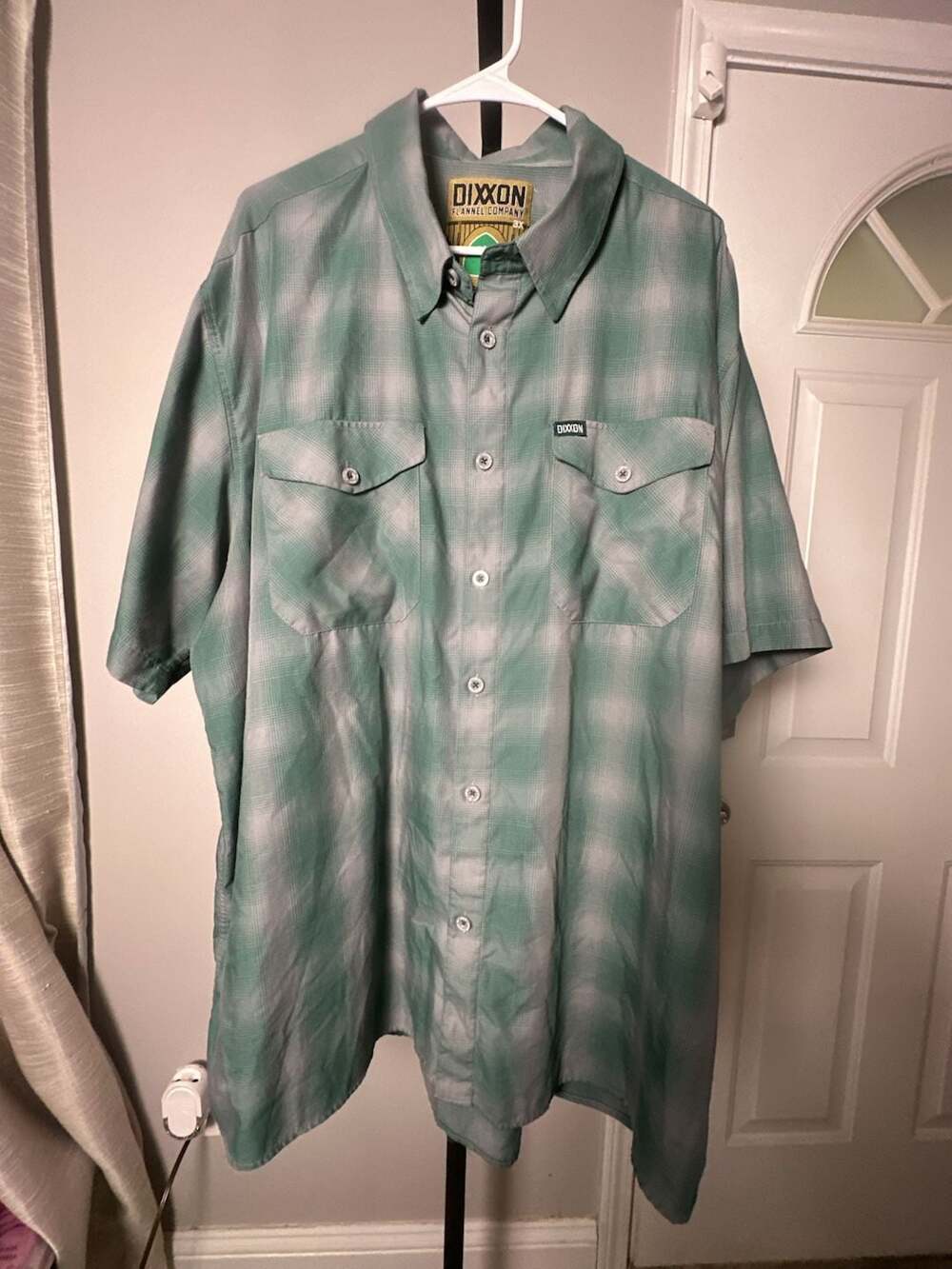 Dixxon Flannel Company The Bixby Green and Grey Plaid Bamboo Shirt 3X #945